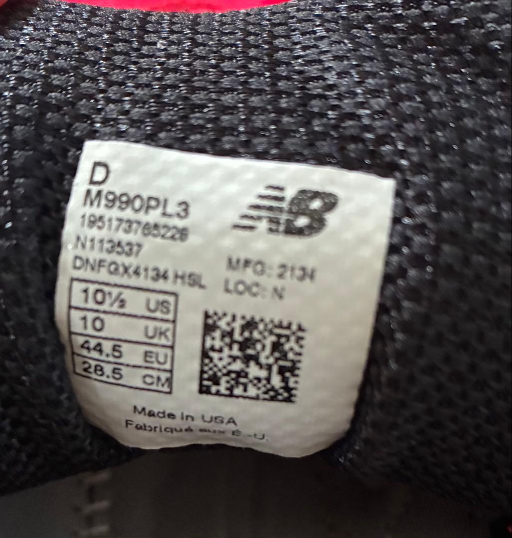 New Balance Sneakers M990Pl3 Made In Usa 28.5