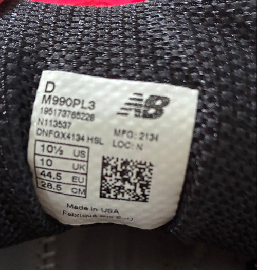 New Balance Sneakers M990Pl3 Made In Usa 28.5
