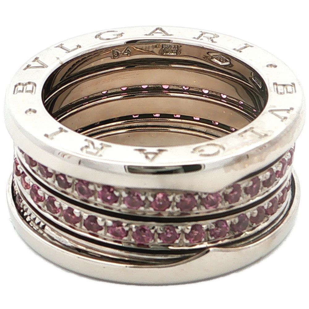 Bvlgari Ring B-Zero1 3 K18Wg/750-14.4G 14 #54 S 614085