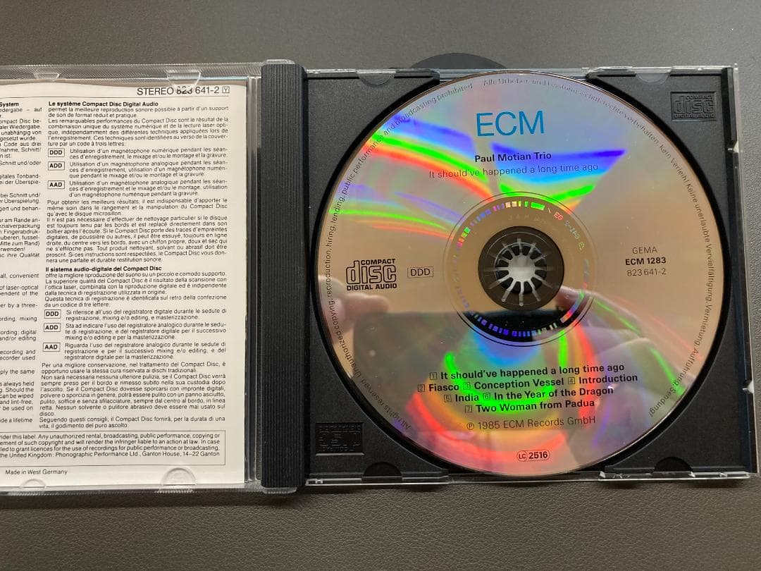 Jazz Paul Motian Trio Ecm Germany