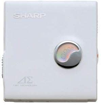 Portable Md Player Sharp Md-Ds30-W 1-Bit Mdlp