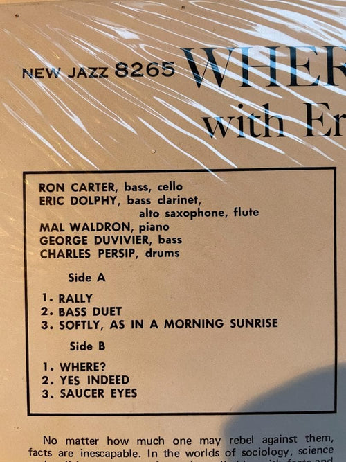 Western Music Where-Ron Carter-Eric Dolphy-Mal Waldron