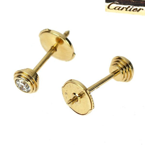 Cartier Earrings (For Both Ears) K18Yg Sm
