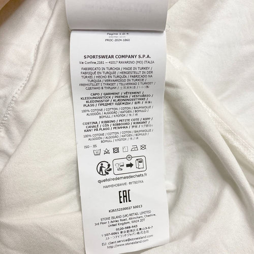 Stone Island T -Shirt 2024 K2S152100027 Xl Used