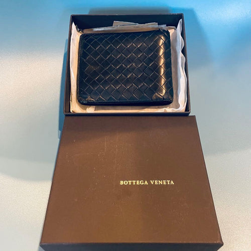 Bottega Veneta Bifold Wallets Navy
