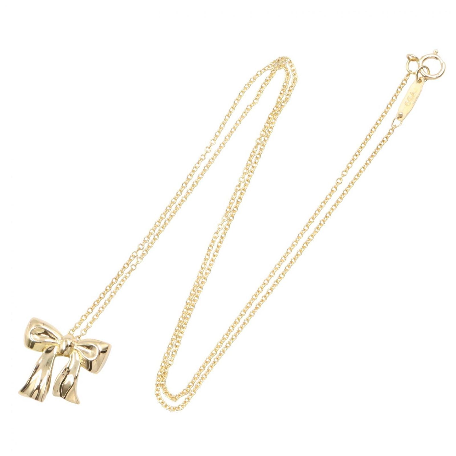 Tiffany Necklace Co K18 Used A