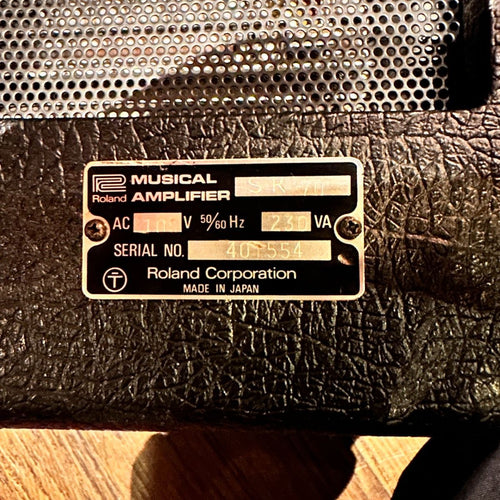 Roland Guitar Amplifier Sr-70 1975 Head