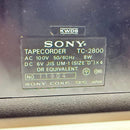 Cd, Md Cassette Decks Sony Tc-2800