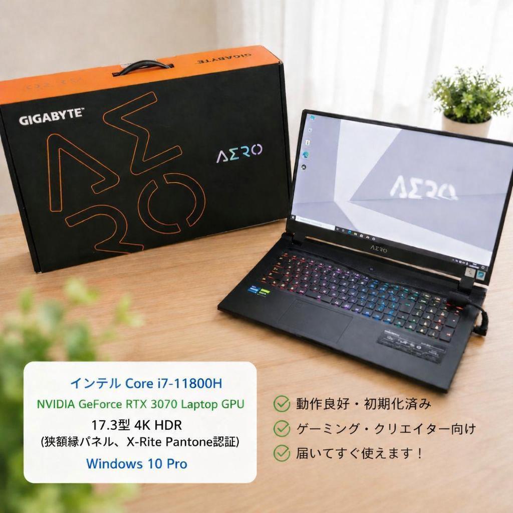 Gigabyte Gaming Laptops Pc 4K Aero 17 Hdr Xd-73Jp524Sp 60Hz