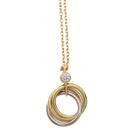 Cartier Necklace 1P Au750 Yg Wg Pg 3