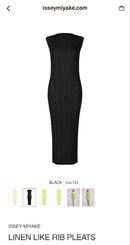 Issey Miyake Sleeveless Linen Like Rib Pleats