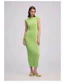 Pleats Please Sleeveless Issey Miyake Linen Like Rib