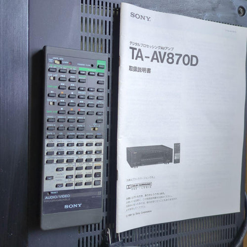 Av Amplifiers Ta-Av870D Md Cd 10