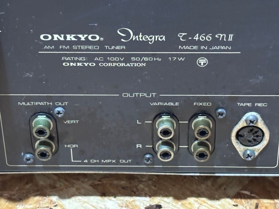 Onkyo Radio Tuners Am/Fm Integra T-466Nii