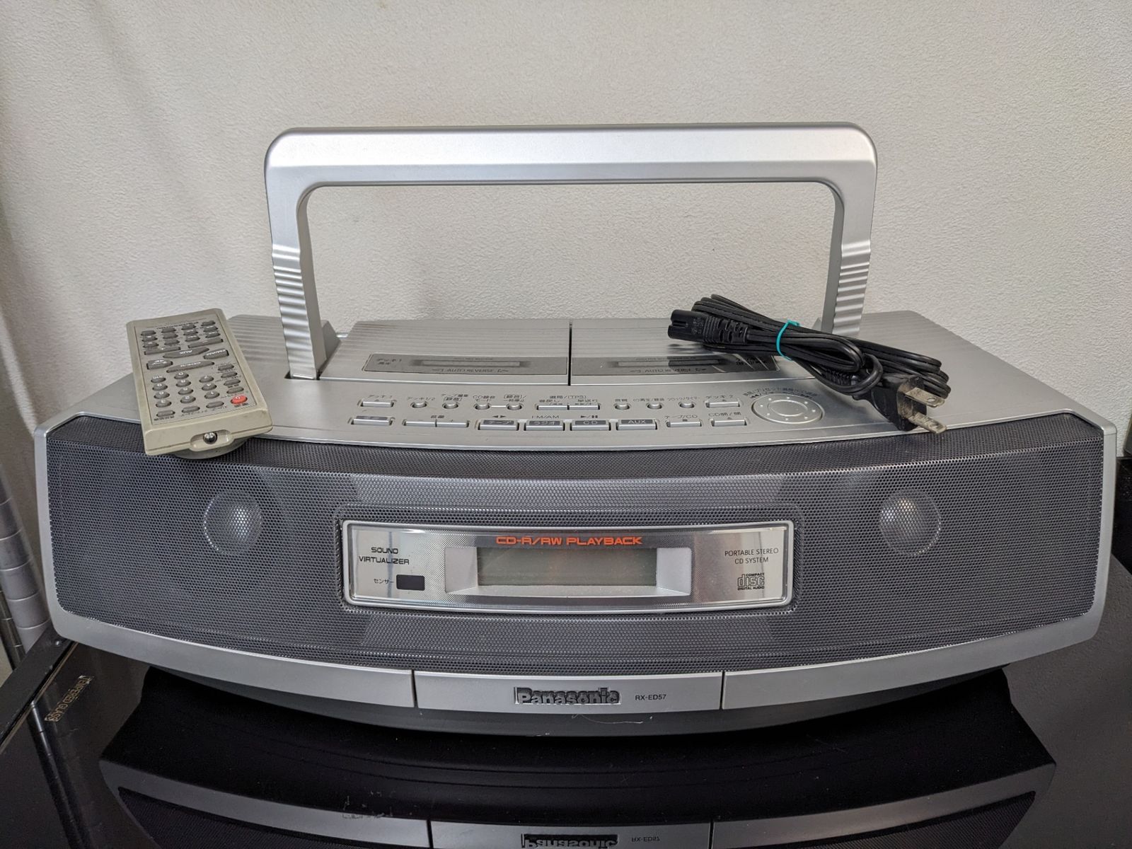 Panasonic Cd Md Cassette Deck Rx-Ed57-S