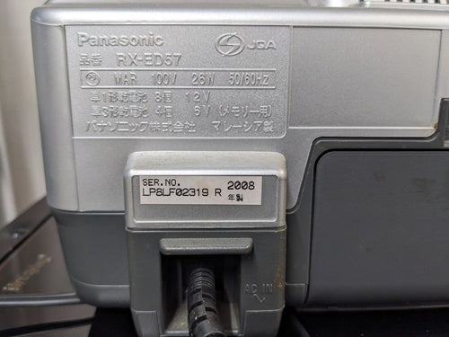 Panasonic Cd Md Cassette Deck Rx-Ed57-S