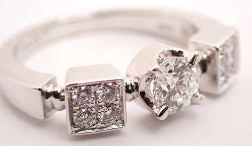 Bvlgari Ring 750Wg #49 8 3.9G