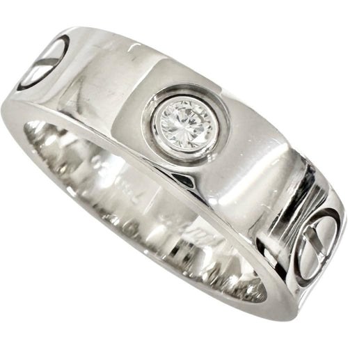 Cartier Ring 10 3P K18Wg 18 8.6G 50 1998 Gd