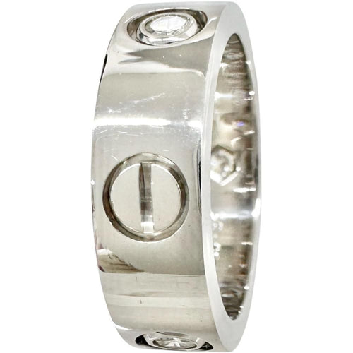 Cartier Ring 10 3P K18Wg 18 8.6G 50 1998 Gd