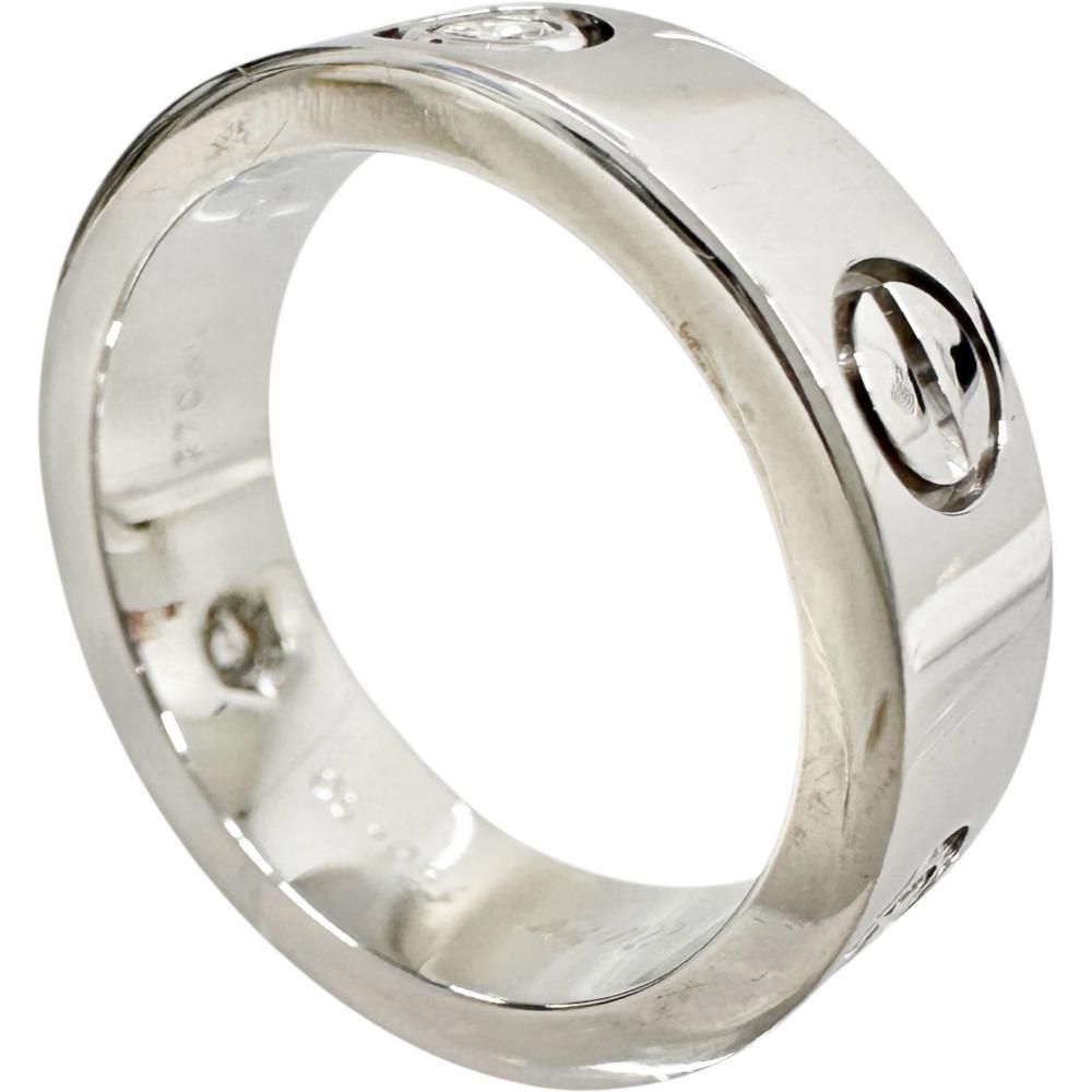 Cartier Ring 10 3P K18Wg 18 8.6G 50 1998 Gd