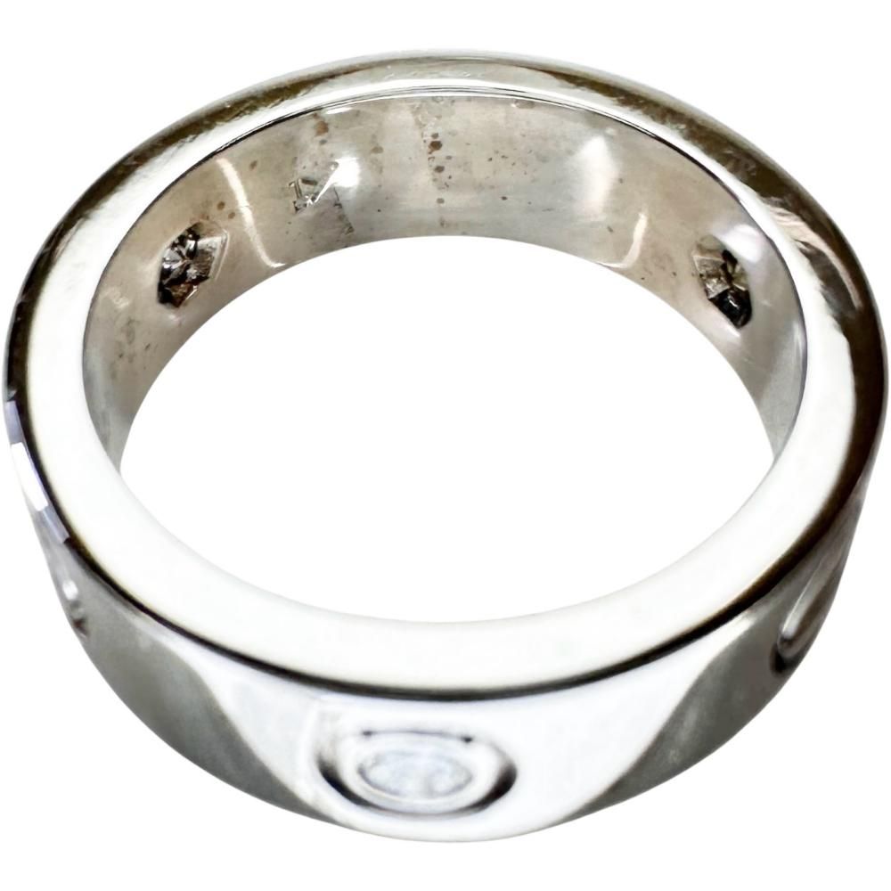 Cartier Ring 10 3P K18Wg 18 8.6G 50 1998 Gd
