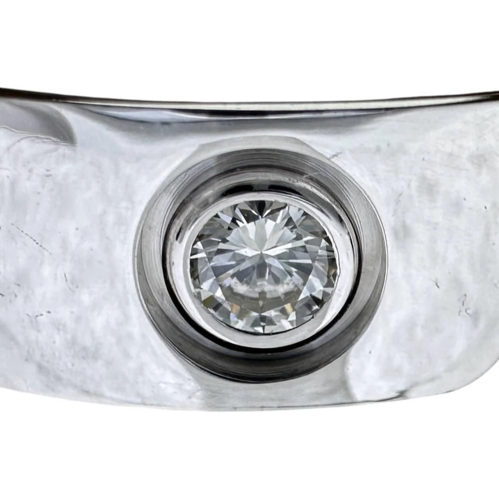 Cartier Ring 10 3P K18Wg 18 8.6G 50 1998 Gd