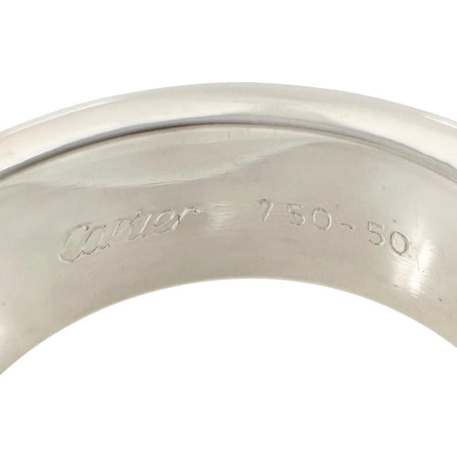 Cartier Ring 10 3P K18Wg 18 8.6G 50 1998 Gd