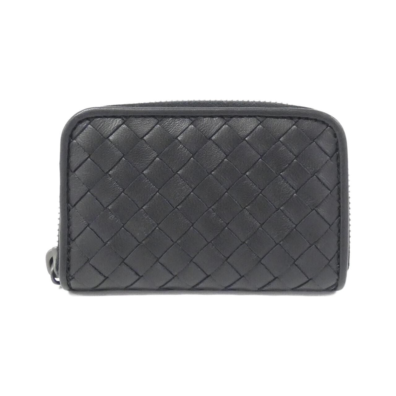 Bottega Veneta Coin Case Purse 114075 V3Un1 1275/Black( Aged Metal(
