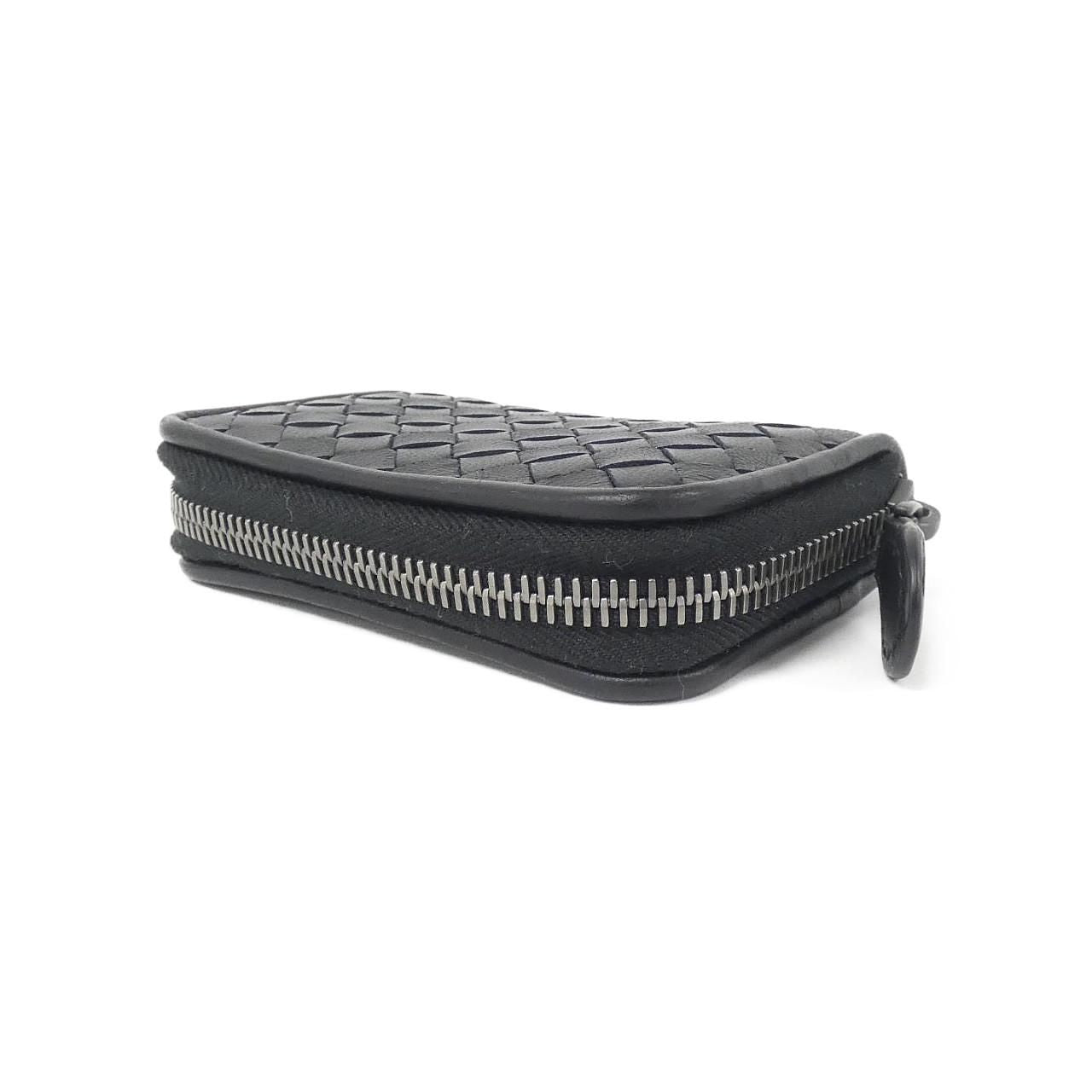 Bottega Veneta Coin Case Purse 114075 V3Un1 1275/Black( Aged Metal(