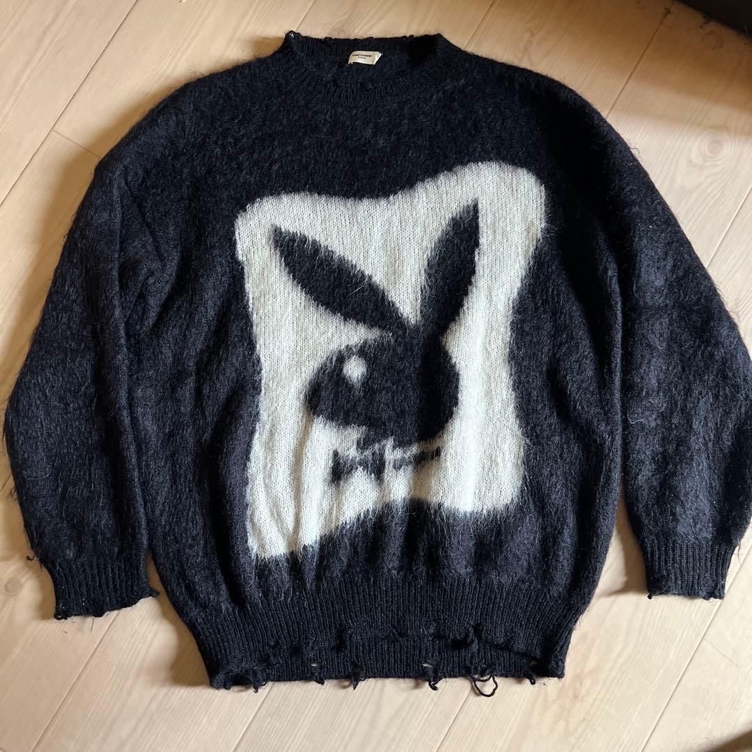Saint Laurent Paris Knitted Tops Sweaters Playboy M