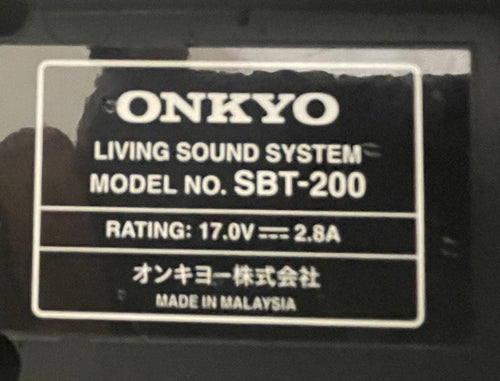 Onkyo Surround Speakers, Rear Soundbars Sbt-200
