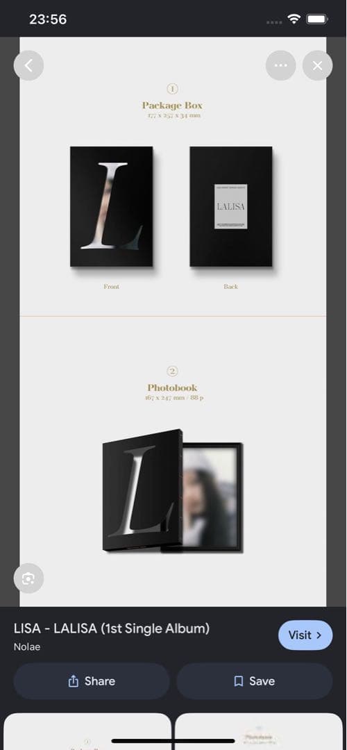 Other Lisa 0327 Photobook Lalisa First Album