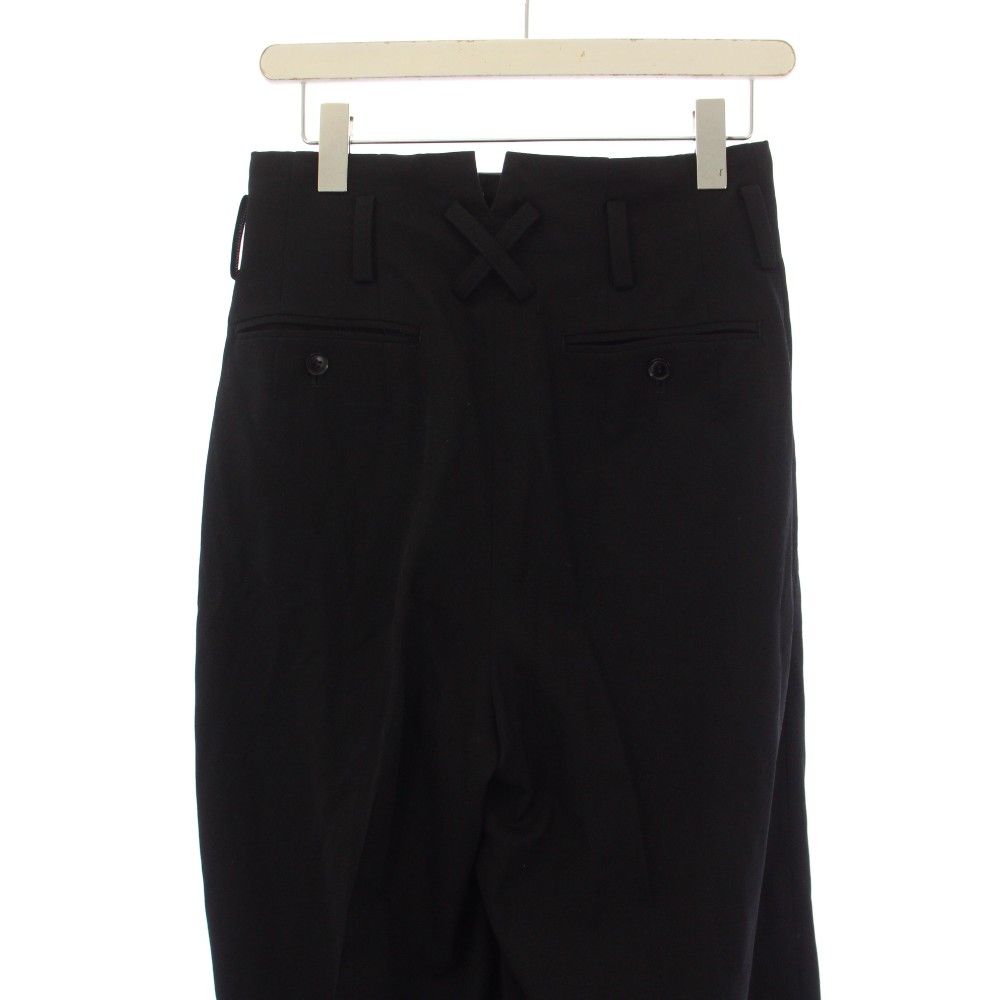 Y'S Others 24Ss Pantalon double en gabardine de laine à rondelle 1 Ys-P45-130 /Bm