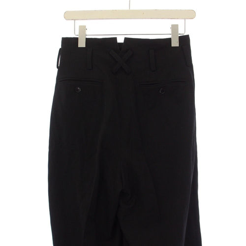 Y'S Others 24Ss Pantalon double en gabardine de laine à rondelle 1 Ys-P45-130 /Bm