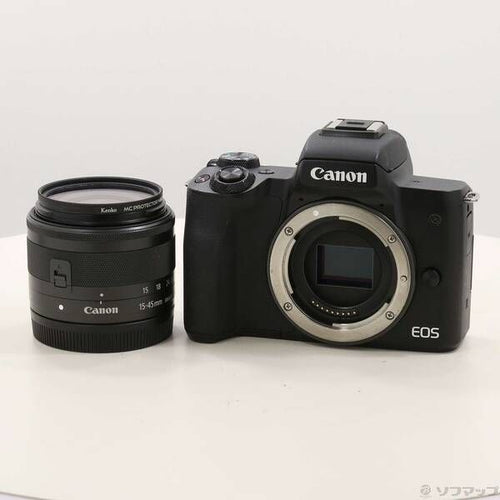 Canon Mirrorless Interchangeable Lips Eos Kiss M Ef-M15-45 Is Stm 348