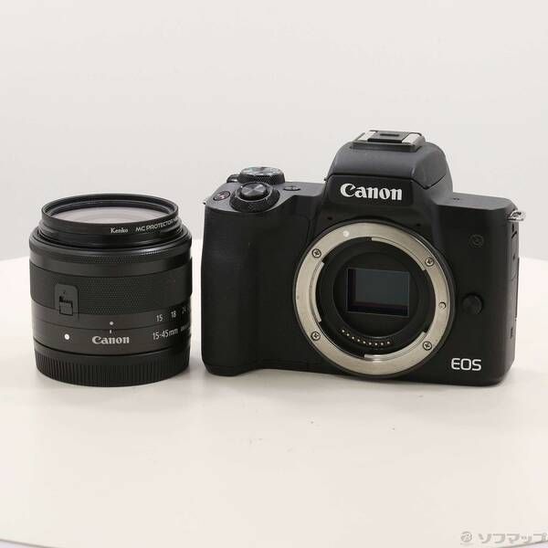 Canon Mirrorless Interchangeable Lips Eos Kiss M Ef-M15-45 Is Stm 348
