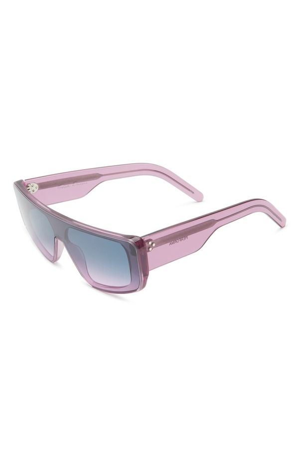 Rick Owens Sunglasses Performa Shield Violetemple Violet Lens
