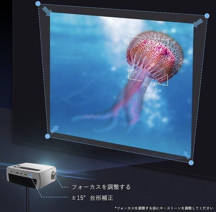 Projector Body Zimoce Hd 4K 1920 1080P 8000Lm