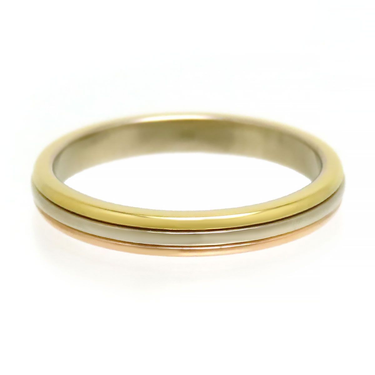 Cartier Ring #57 750 (K18Wg K18Yg K18Pg)