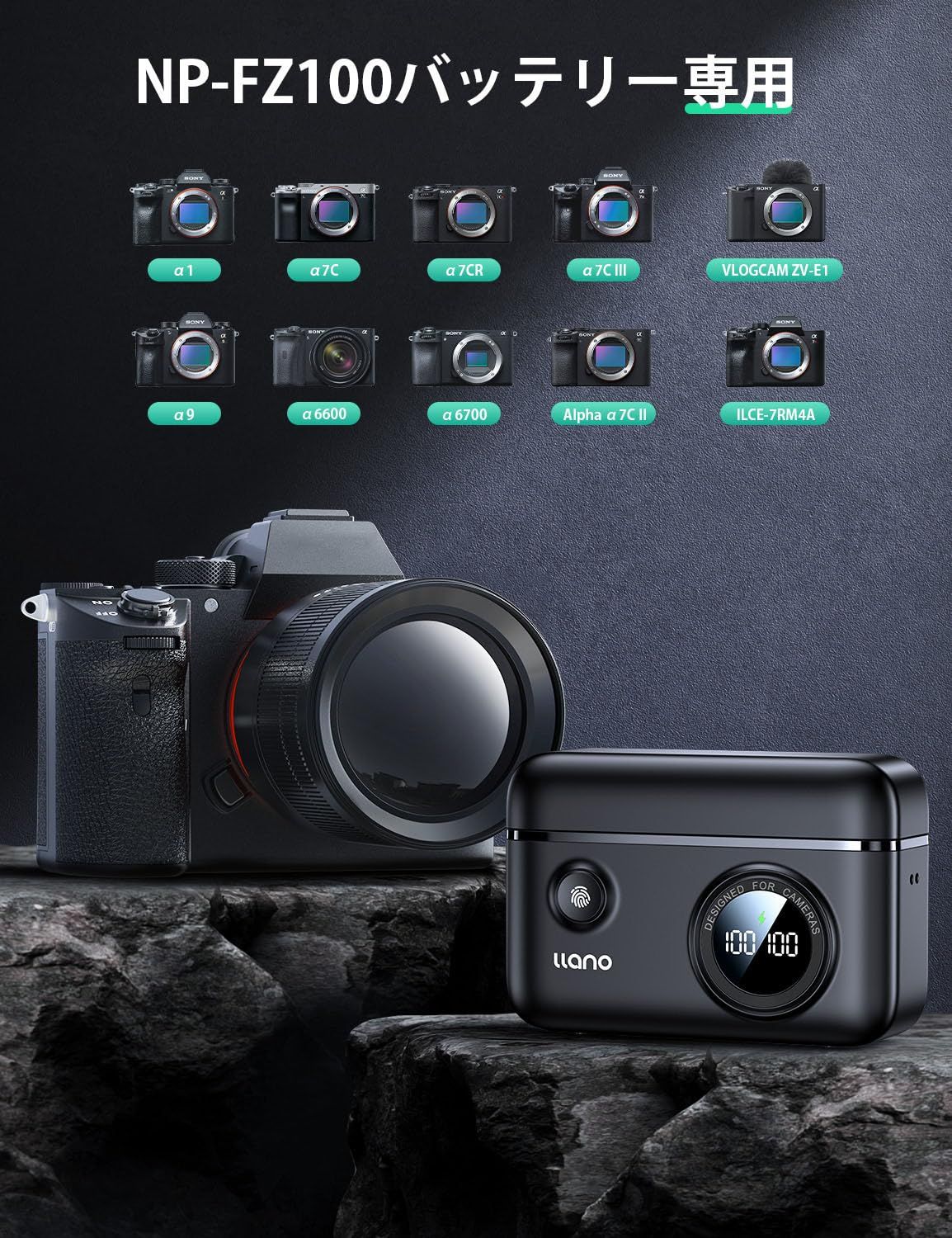 Others Llano Np-Fz100 Pd 2 /Usb-C /Pd18W /Led /Sd For Sony