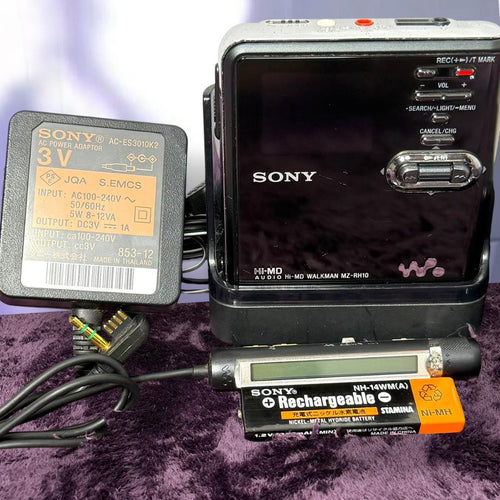 Sony Portable Md Players Mz-Rh10 B Hi-Md