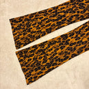 Miu Pants Outfits 00S Leopard Set Up Flare
