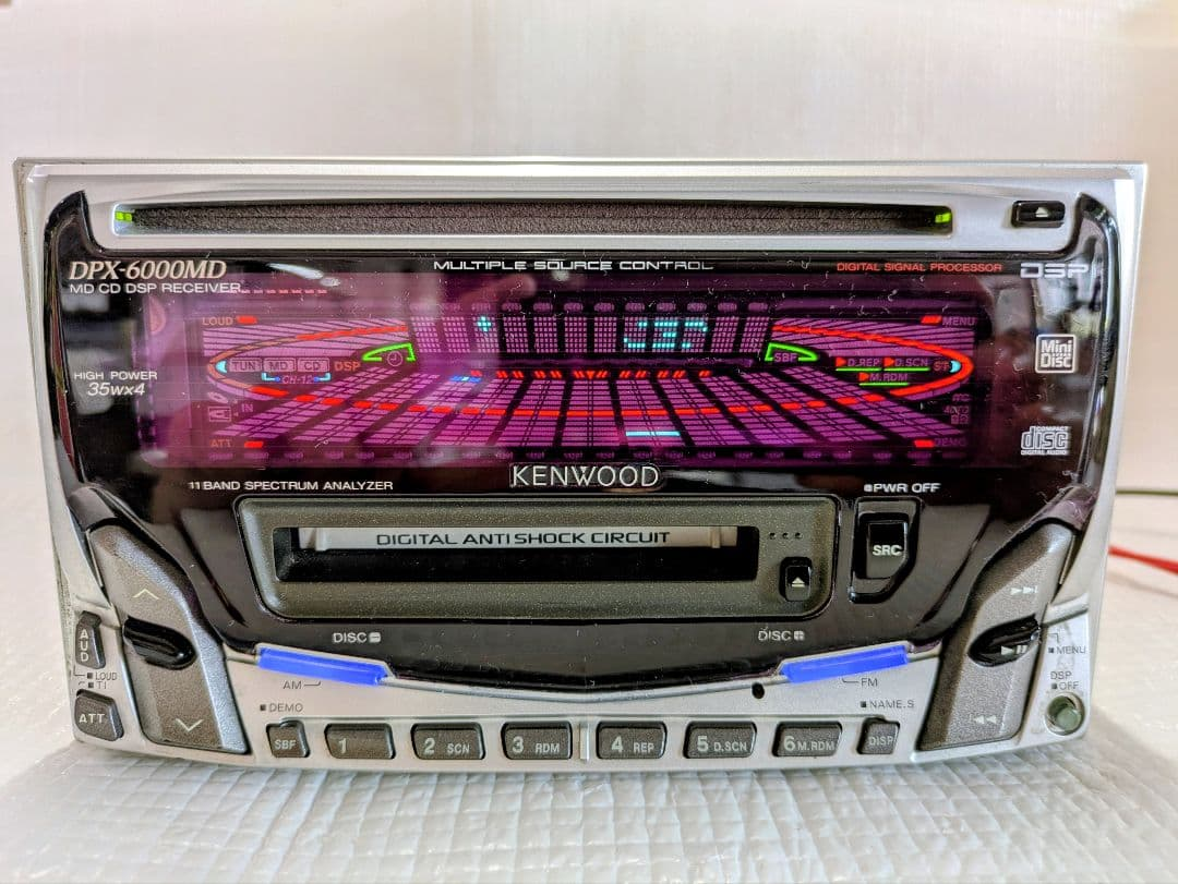 Kenwood Cd Md Cassette Deck Dpx-6000Md Cd/Md 2Din Dsp