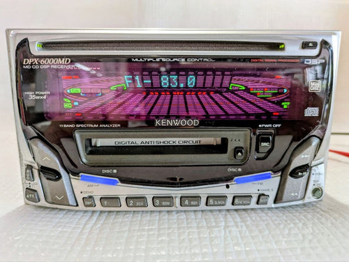 Kenwood Cd Md Cassette Deck Dpx-6000Md Cd/Md 2Din Dsp