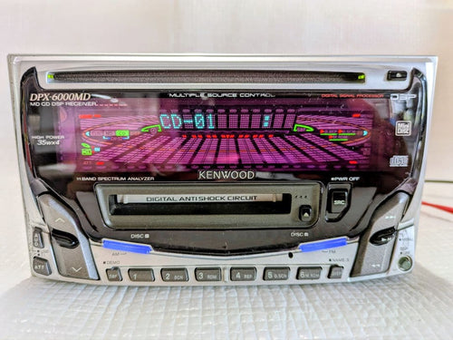 Kenwood Cd Md Cassette Deck Dpx-6000Md Cd/Md 2Din Dsp