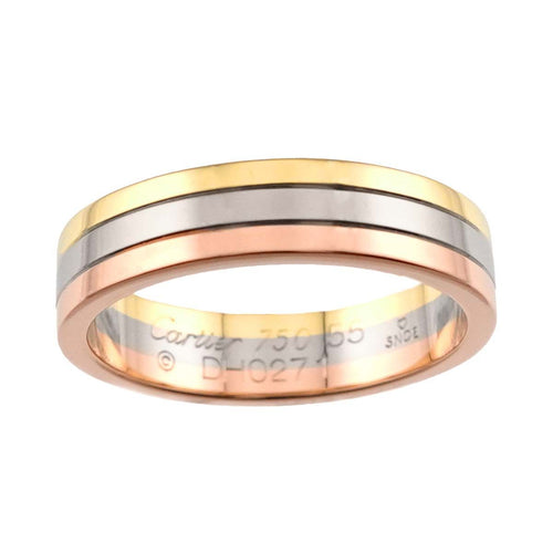 Cartier Ring #55 K18 Yg Wg Pg 3 750 Vendome 90328671