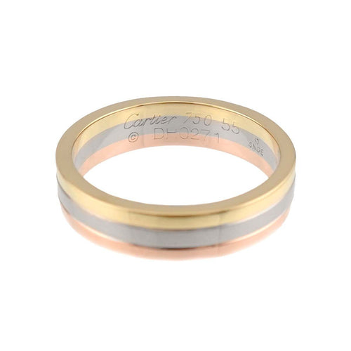 Cartier Ring #55 K18 Yg Wg Pg 3 750 Vendome 90328671