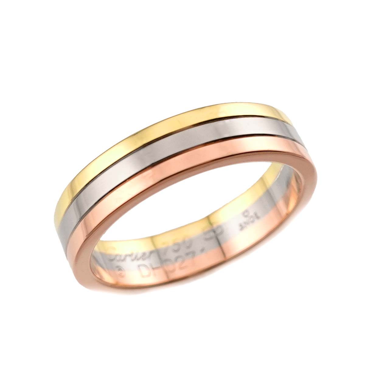 Cartier Ring #55 K18 Yg Wg Pg 3 750 Vendome 90328671