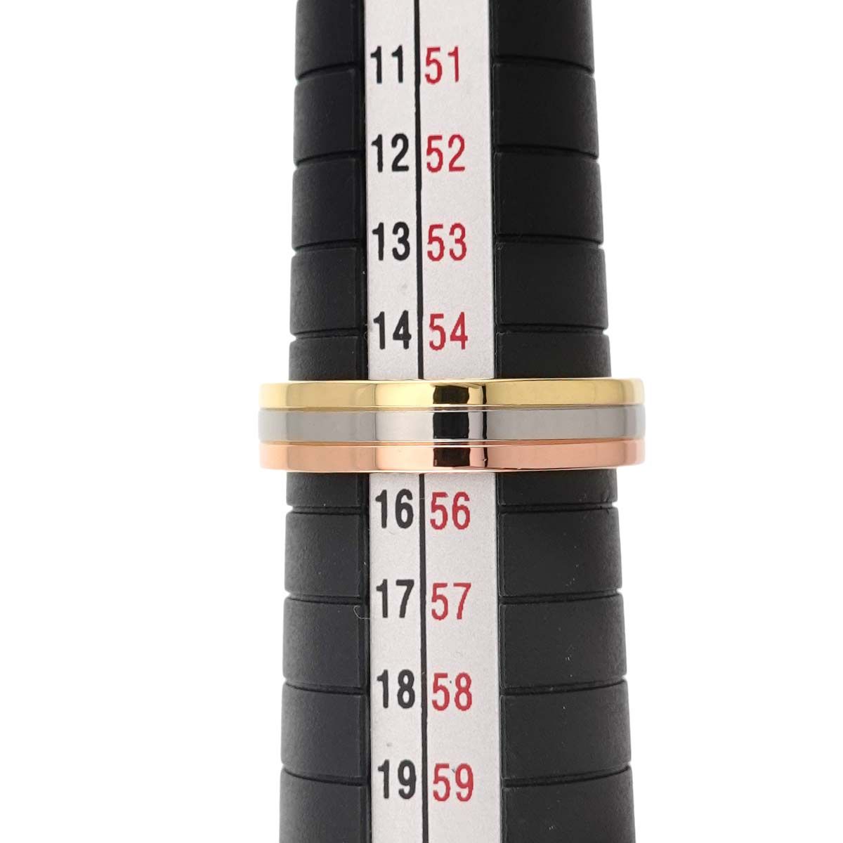 Cartier Ring #55 K18 Yg Wg Pg 3 750 Vendome 90328671