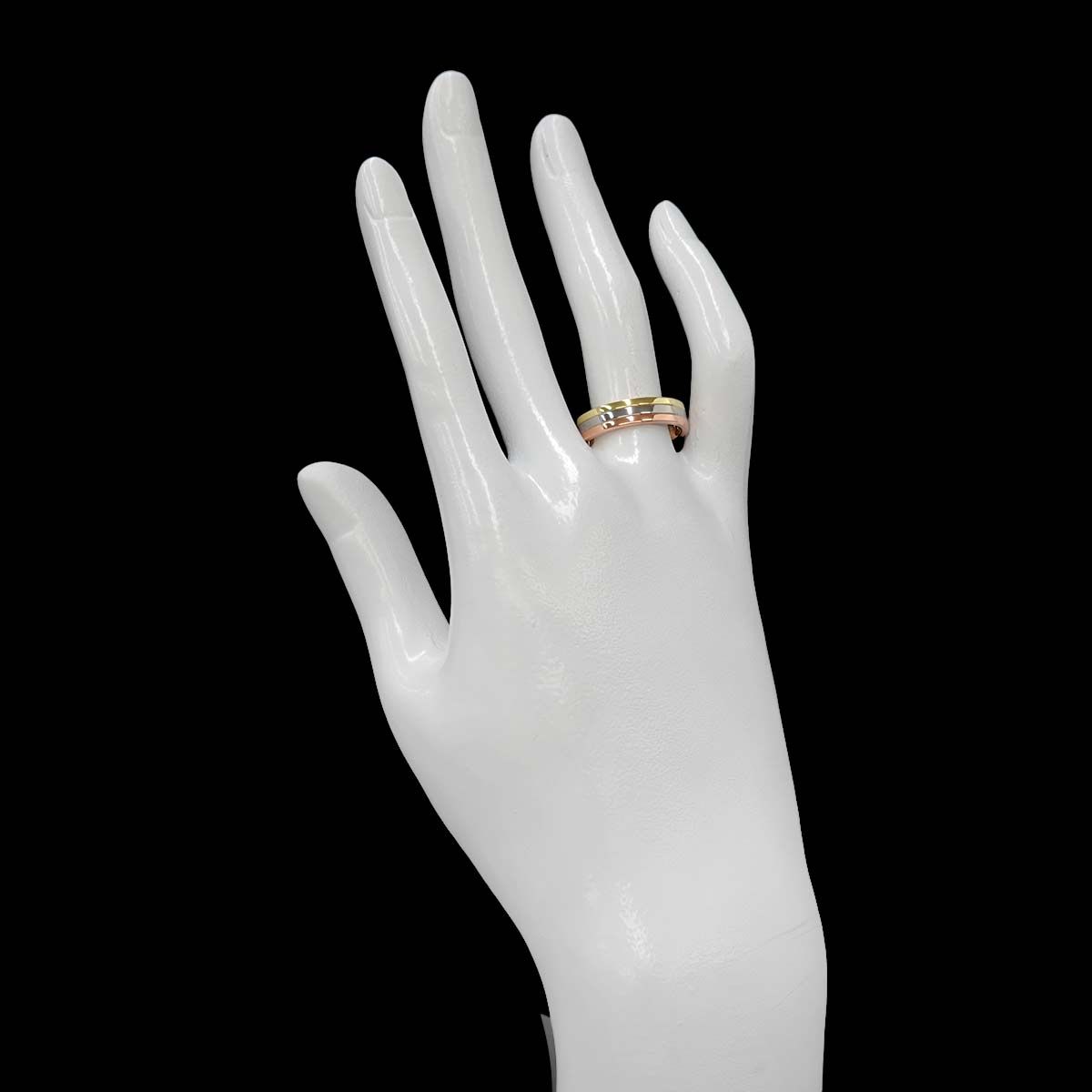 Cartier Ring #55 K18 Yg Wg Pg 3 750 Vendome 90328671